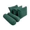 Cover ONLY Model V3 Full Velvet Knife Edge Indoor Daybed Cushion Bolster - AD317 view 3