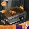 Commercial Electric Griddle, Teppanyaki Stainless Steel Electric Griddle Countertop Hot Plate Commercial BBQ Grill with Temperature Control 50-300 for Fry Eggs, Pies, Hamburgers,818 view 2