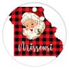 Christmas Ornament Missouri US State Buffalo Check Plaid Cut Out 2022 Personalized Christmas Ornament State Buffalo Check Plaid Santa Missouri 3" Ceramic Elegant Christmas Hanging Ornaments view 4