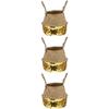 Zerodeko 3pcs Handmade Flower Storage Basket Woven Sundries Organizer Stylish Decorative Storage for Home Capacity Material for Living Room Balcony Garden view 1