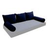 Cover ONLY Model V3 Twin Velvet Same Pipe Indoor Daybed Cushion Bolster - AD373 view 1