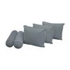 Cover ONLY Model V3 Twin Velvet Same Pipe Indoor Daybed Cushion Bolster - AD347 view 3