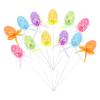 Gogogmee Easter Artificial for Decoration 12pcs Easter Inserted Ornament Set Style view 1