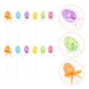 Gogogmee Easter Artificial for Decoration 12pcs Easter Inserted Ornament Set Style view 3
