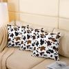 Cowhide Throw Pillow Cover 16x16 Farm Cow Print Pillow Cover Brown Black Tie Dye Cushion Cover for Kids Boys Girls Adults Farmhouse Animal Western Cowboy Decorative Square Pillow Case view 4