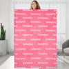 Personalized Throw Blankets Gift for Girls Boys, Custom Baby Blanket with Name,Birthday Gift for Her Him, Super Soft Blanket Gift for Her Christmas Memorial Day Valentines Day Gifts (Pink) view 1