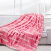Personalized Throw Blankets Gift for Girls Boys, Custom Baby Blanket with Name,Birthday Gift for Her Him, Super Soft Blanket Gift for Her Christmas Memorial Day Valentines Day Gifts (Pink) view 2