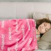 Personalized Throw Blankets Gift for Girls Boys, Custom Baby Blanket with Name,Birthday Gift for Her Him, Super Soft Blanket Gift for Her Christmas Memorial Day Valentines Day Gifts (Pink) view 3