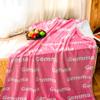 Personalized Throw Blankets Gift for Girls Boys, Custom Baby Blanket with Name,Birthday Gift for Her Him, Super Soft Blanket Gift for Her Christmas Memorial Day Valentines Day Gifts (Pink) view 4