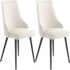 IBOWZ Dining Chair Set Kitchen Dining Room Furniture Chairs Kitchen Dining Chairs Set of 2 Water Proof PU Leather Side Chair with Metal Legs Kitchen Living Room Lounge Counter Chairs view 1