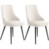 IBOWZ Dining Chair Set Kitchen Dining Room Furniture Chairs Kitchen Dining Chairs Set of 2 Water Proof PU Leather Side Chair with Metal Legs Kitchen Living Room Lounge Counter Chairs view 4