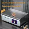 Commercial Electric Griddle, Teppanyaki Stainless Steel Electric Griddle Countertop Hot Plate Commercial BBQ Grill with Temperature Control 50-300 for Fry Eggs, Pies, Hamburgers,820 view 3