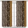 Wild Animal Curtains, Leopard Print Animal Fur Print Through The Rod Pocket Window Curtains Family Room Living Room Kitchen Blackout Decoration 42x45 Inch view 1