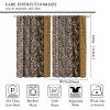 Wild Animal Curtains, Leopard Print Animal Fur Print Through The Rod Pocket Window Curtains Family Room Living Room Kitchen Blackout Decoration 42x45 Inch view 2