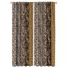 Wild Animal Curtains, Leopard Print Animal Fur Print Through The Rod Pocket Window Curtains Family Room Living Room Kitchen Blackout Decoration 42x45 Inch view 3