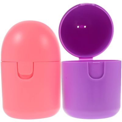 Healeved 2Pcs Holder Storage Box Period Cups Container Portable Wash Case Reusable Steamed Cleaner for Travel