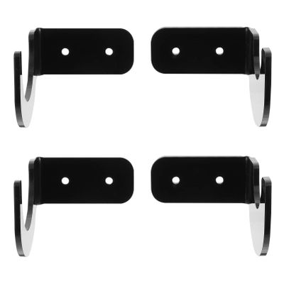 HONMEET 4pcs Acrylic Baseball Bat Display Holder Adjustable Horizontal Rack for Softball Baseball Bats Black Design Easy to Install for Home Decoration