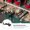 HONMEET 4pcs Acrylic Baseball Bat Display Holder Adjustable Horizontal Rack for Softball Baseball Bats Black Design Easy to Install for Home Decoration view 3