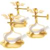 3pcs Oil Light Rack Wick Stand Oil Lamp Wick Rack Wick Storage Stand Lamp Core Rack Buddha Lamp Parts Alloy Oil Lamp Wick Holder Wick Storage Rack Dimmable Wick Holder Wick Holders view 1