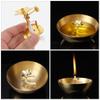 3pcs Oil Light Rack Wick Stand Oil Lamp Wick Rack Wick Storage Stand Lamp Core Rack Buddha Lamp Parts Alloy Oil Lamp Wick Holder Wick Storage Rack Dimmable Wick Holder Wick Holders view 3