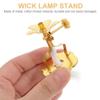 3pcs Oil Light Rack Wick Stand Oil Lamp Wick Rack Wick Storage Stand Lamp Core Rack Buddha Lamp Parts Alloy Oil Lamp Wick Holder Wick Storage Rack Dimmable Wick Holder Wick Holders view 4
