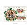 Merry Christmas Dog English Pointer Rectangle Placemats Set of 4, 12" X 18" Canvas Farmhouse Christmas Pet Holly Wreath Table Mats Decorative Placemats for Dining Table,Decorative Mats,Housewarming view 2
