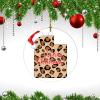 Christmas Ornament Utah US State Christmas Leopard Print 2022 Holiday Present Merry Christmas Utah Christmas Tree Ceramic Ornament Decoration Gifts Keepsake for Family Xmas Ornament 3" view 3