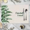 Tropical Plants Love The Plant And Love Life Rectangle Placemats Set Of 4, 12" X 18" Canvas Farmhouse Plant Lover Mom Gift Table Mats Decorative Placemats For Dining Table,Decorative Mats,Housewarming view 3