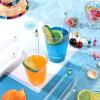 6 Pcs Glass Straw with Design Shatter Resistant Reusable Clear Bent Cute Straws 8 mm x 7.9 Inch with 2 Pcs Cleaning Brush for Drinking Smoothie Cocktail Shakes Beverages(Turtle) view 2