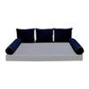Cover ONLY Model V3 Full Velvet Contrast Indoor Daybed Cushion Bolster - AD373 view 2