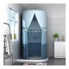 Shower Curtain Portable Cold Proof Warm Shower Curtain, Round Zipper Polyester Cloth Bathroom CoverWaterproof Corner Bathroom Shower Curtain (Size : 100x200cm) view 1