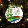 2021 was Elfed Up Funny Christmas Tree Ornament Christmas Tree Ceramic Ornament Decoration Gifts Keepsake for Family Xmas Ornament 3" view 1