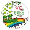 2021 was Elfed Up Funny Christmas Tree Ornament Christmas Tree Ceramic Ornament Decoration Gifts Keepsake for Family Xmas Ornament 3" view 4