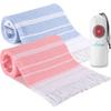 2 Packs Turkish Beach Towels Quick Dry Sand Free Soft Absorbent Extra Large Xl Big Blanket Adult Oversized Bath Towel Lightweight Thin Sandless Fast Drying Compact No Sand Packable Vacation Essentials view 1