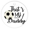 Christmas Ceramic Ornament Gift Dad That's My Daddy Soccer Ball Xmas Gift Christmas Decoration Keepsake Ornament Unique Outdoor Sport Personalized Christmas Ornaments view 4