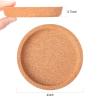 18 Pcs Cork Coasters Bulk 4 Inch Round Lip Cup Holder Leak Proof Cork Coasters for Drinks Reusable Absorbent Cup Coaster for Mugs Coffee Glass Table Desk Party Supplies, Brown view 2