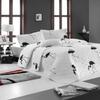 Animals Bedding Set, Full/Queen Size Bedspread Set, Black Flamingo Themed Coverlet, Kids Boys Girls Bedding, (Full/Queen) view 2