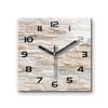 Tulup Glass Clock 11.8x11.8 inch/30x30 cm Tempered Glass Clock Wall Clock Image Real Glass Kitchen Salon - Brick Wall view 1