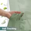 Chyhomenyc Sage Green Sheer Scarf Valances for Windows 216 Inch Extra Long, Window Scarf Drapes Rod Pocket Backdrop for Wedding Arch Draping/Party/Canopy Bed/Living Room, 2PC, 18 Feet Length view 4