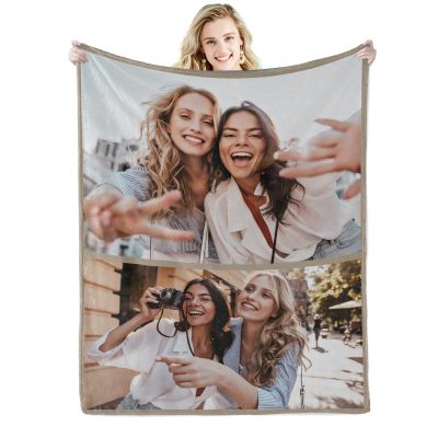 Abybela Customized Blankets with Photos Personalized Blankets for Adults Using My Own Photos Custom Blanket Gifts for Family, Best Friends, Sisters, Birthday