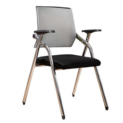 Furniture Folding Training Chair Company Reception Chair Restaurant Rest Dining Chair Meeting Chair for Conference Room Staff Home Leisure Study Chair (Color : Grey, Size : 49 * 57 * 90cm)