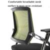 Furniture Folding Training Chair Company Reception Chair Restaurant Rest Dining Chair Meeting Chair for Conference Room Staff Home Leisure Study Chair (Color : Grey, Size : 49 * 57 * 90cm) view 4
