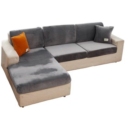 TOPCHANCES 2025 New Velvet Couch Cushion Covers,Universal Wear-Resistant Sofa Cover Sectional Cover Magic Sofa Covers Stretch Couch Covers Seat Cushion Furniture Protector with Elastic Bottom
