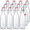 Aoriher 12 Pack 32oz Flip Top Glass Bottle 1 Liter Swing Top Bottles Home Brewing Bottles Beer Bottle with Airtight Seal Flip Caps for Kombucha, Beverages, Beer, Oil, Vinegar, Water, Soda view 1