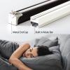 Pink Blue Black White Curtain Track Set Wall Mounted Heavy Duty, Sliding Room Divider Curtain Rod for Small Space/ Drop Ceiling/ Kids Bedroom/ Hospital, Customizable ( Color : #3 , Size : 1.5m/4.9ft ) view 4