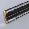 ZAQYCM Black Double Curtain Track Kits for Floor-to-Ceiling Windows/Sliding Glass Door, Aluminum Room Divider Drape Rod for Closet/Backdrop/Bunk Bed with Hooks (Size : 4.5m/14.7ft) view 2