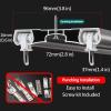 ZAQYCM Black Double Curtain Track Kits for Floor-to-Ceiling Windows/Sliding Glass Door, Aluminum Room Divider Drape Rod for Closet/Backdrop/Bunk Bed with Hooks (Size : 4.5m/14.7ft) view 3
