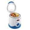 Mini Single Cylinder Province Frying Pan Deep Fat Fryer Constant Temperature Fryer Household Small Frying Smart Small Electric Fryer Easy Clean 0.5L Blue view 1