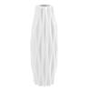 1pc Flower Vase Decorative Modern Plastic Vase Nordic Style Flower Container Desktop Adornment for Home Living Room Decoration (White) view 1