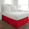 Maher Bedding100% Egyptian Cotton Box Pleated BedSkirt 800 Thread Count Solid Pattern 21'' Inch Drop Long Staple Durable Comfortable (California King: Red) view 1